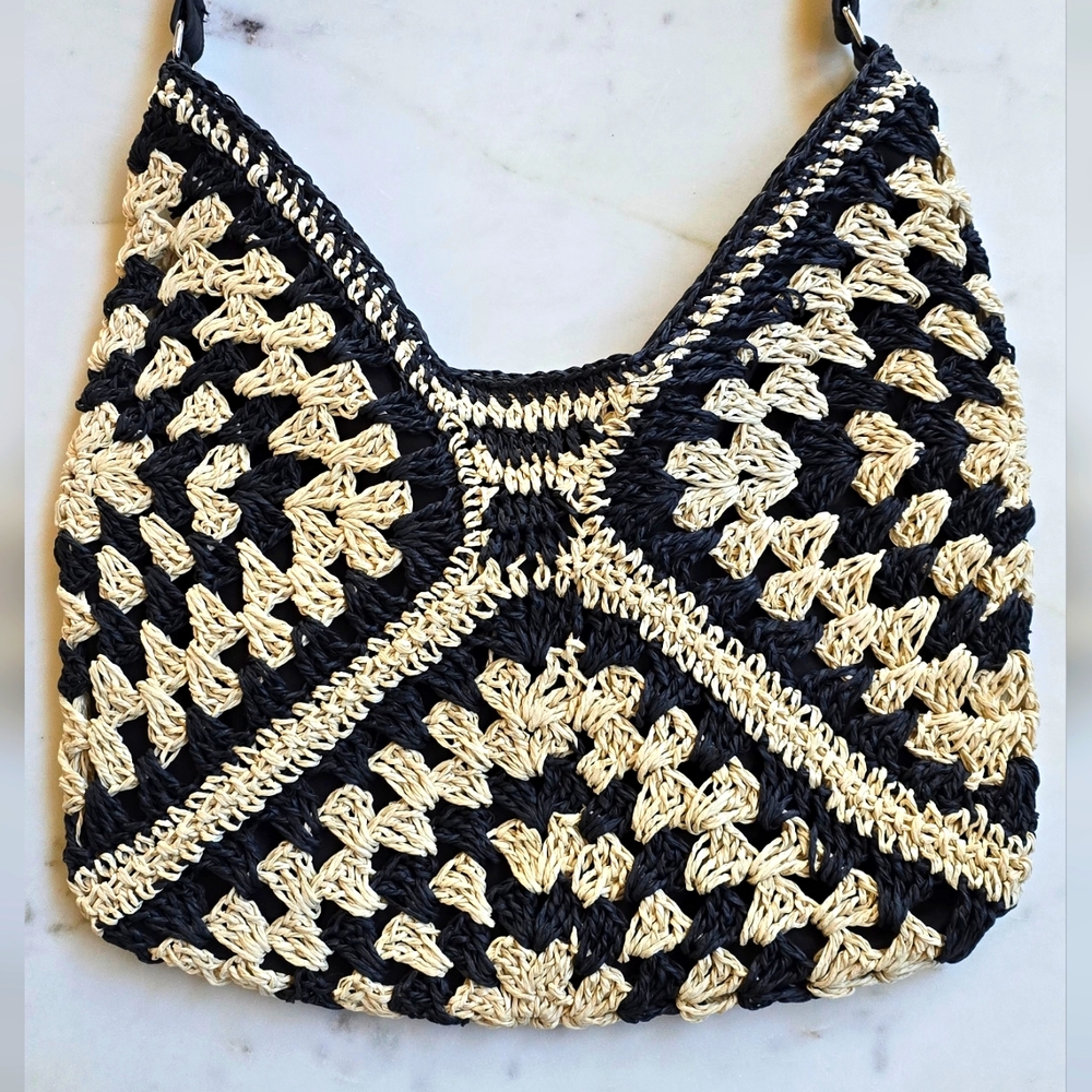 NWOT Straw Beach Handbag - Picture 3 of 9